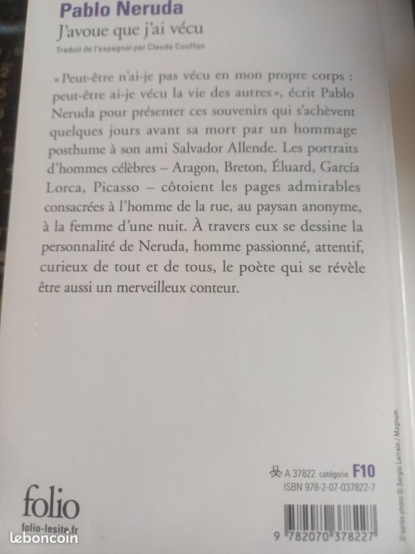 Pablo Neruda J'avoue que j'ai vécu (image 2)