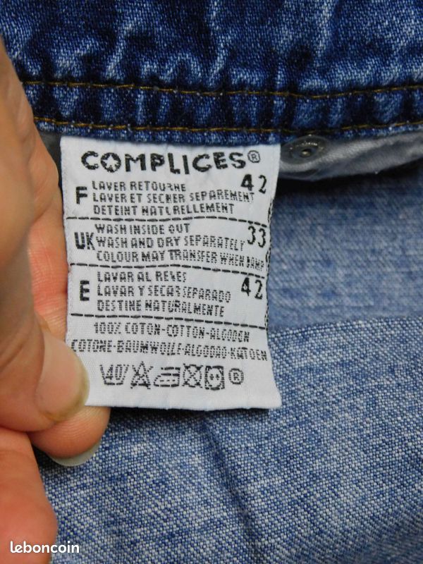Salopette en jeans vintage complices t 42 (image 7)