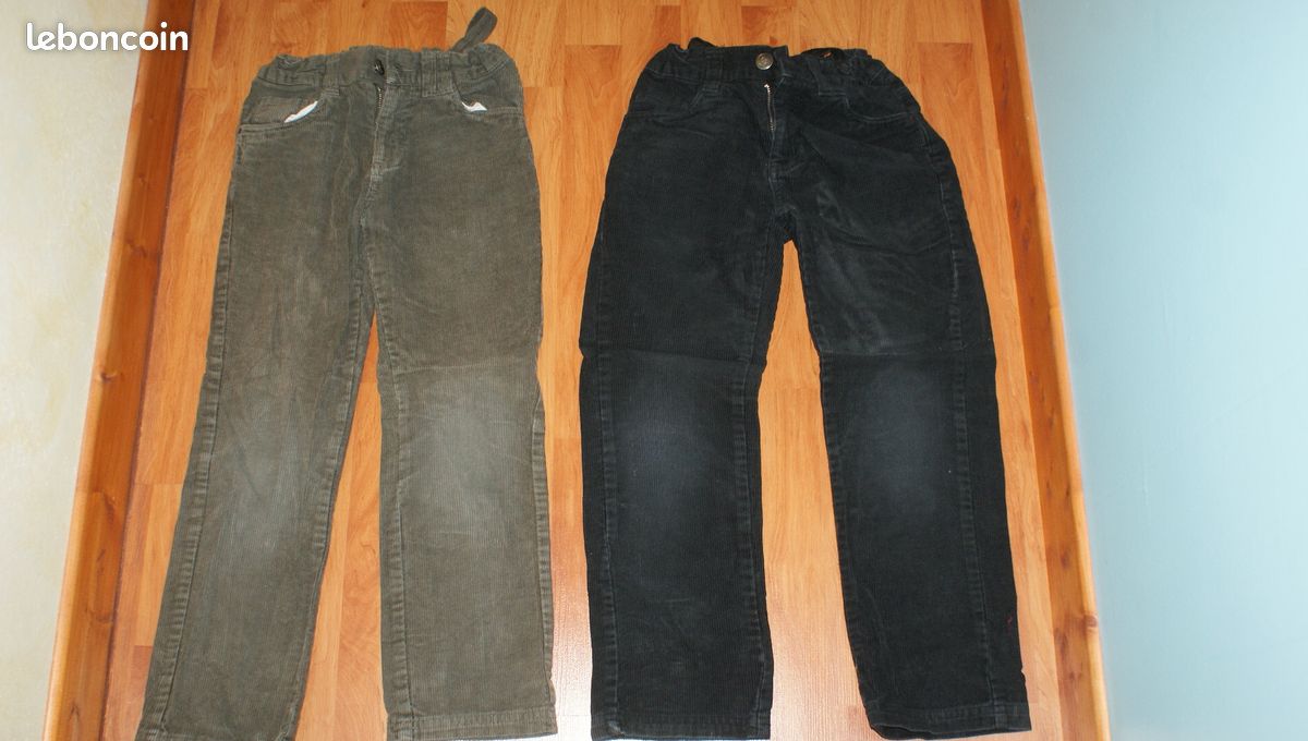 Pantalons velours ou coton et jeans neufs 8 ans (image 2)