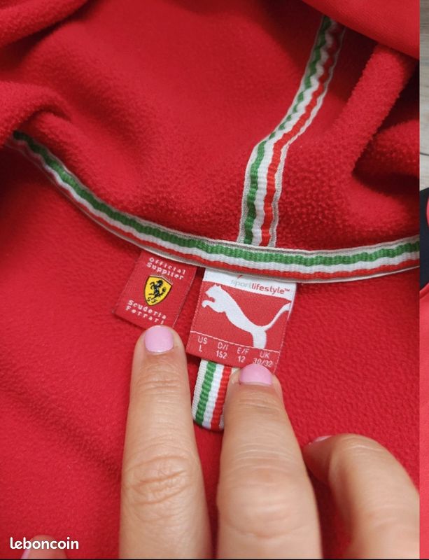 Sweat à capuche Puma Scuderia Ferrari Race junior