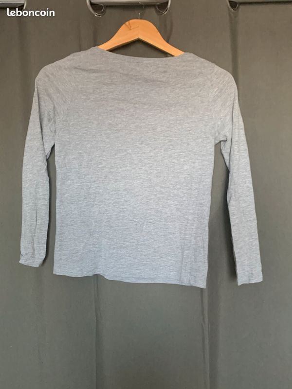T-shirt gris 12 ans (image 2)