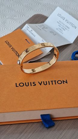 Bijoux Bracelet Louis Vuitton Historic Marron d'occasion