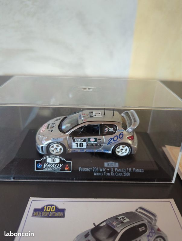 Vitesse 1/43 PEUGEOT 206 – Rallye 2000 N° SKM129 – Gilles Panizzi – Neuve