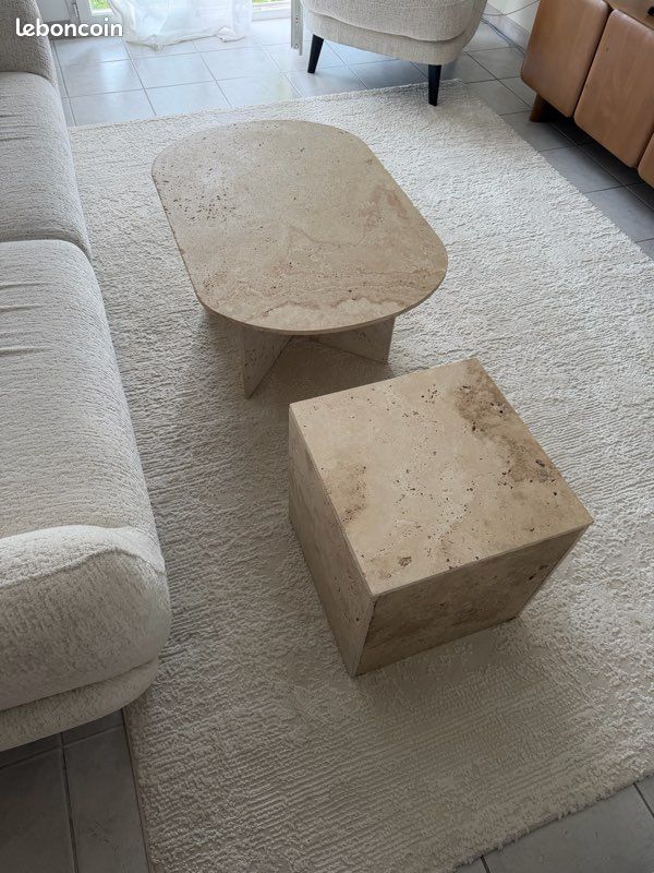 Table basse en travertin (image 2)