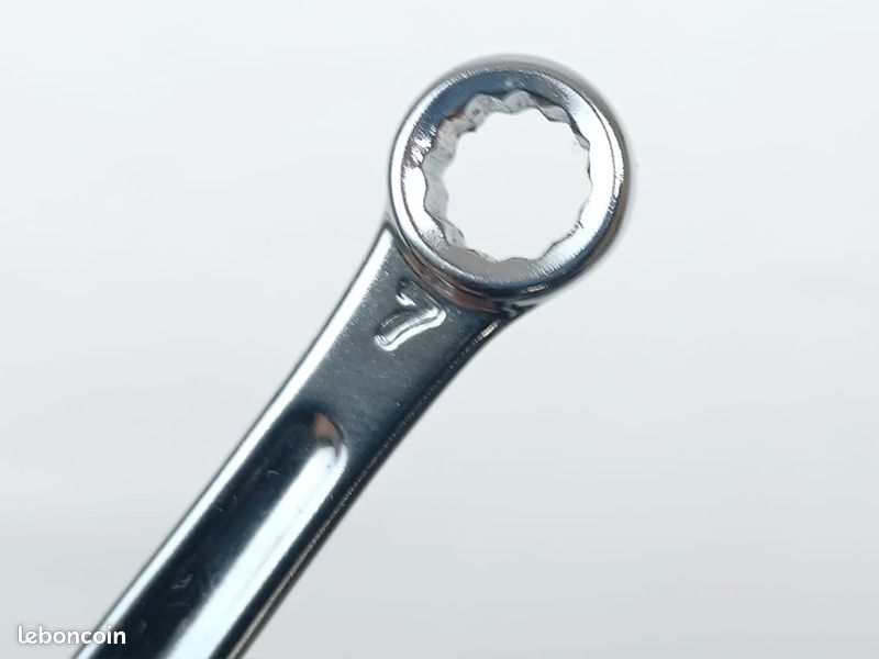 Clés mixtes 7 mm FACOM Tête fourche OGV 12 pans - 440.7 (image 3)