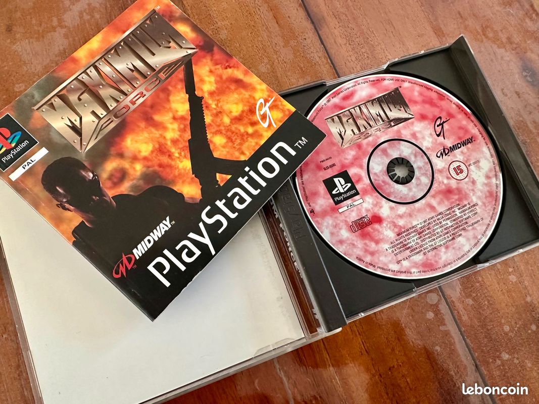 Jeu PS1 Playstation 1 "Maximum Force" - Version PAL, Région France - Bon état, Boîtier Et Notice Inclus