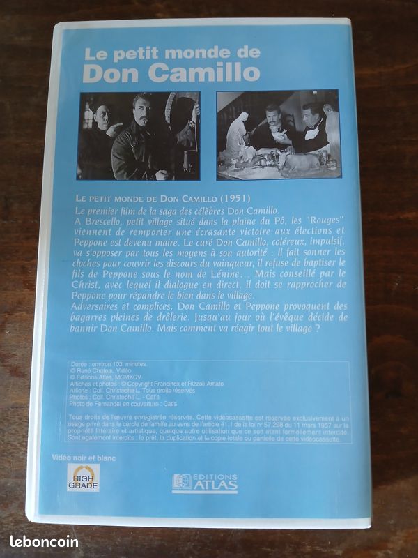 K7 VHS Le petit monde de Don Camillo (image 2)