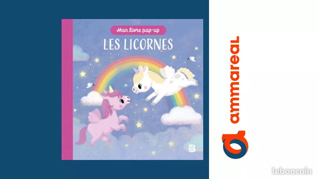 Ballon + Livre pop-up Les licornes (image 1)