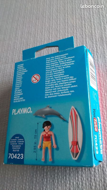 Playmobil - 70423 Neuf - Surfeuse + Dauphin (image 2)