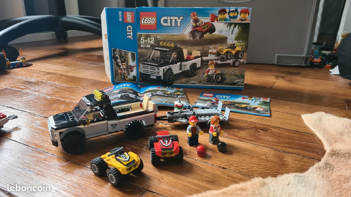 Lego voiture pick up avec quads et remorque 60148 (image 2)