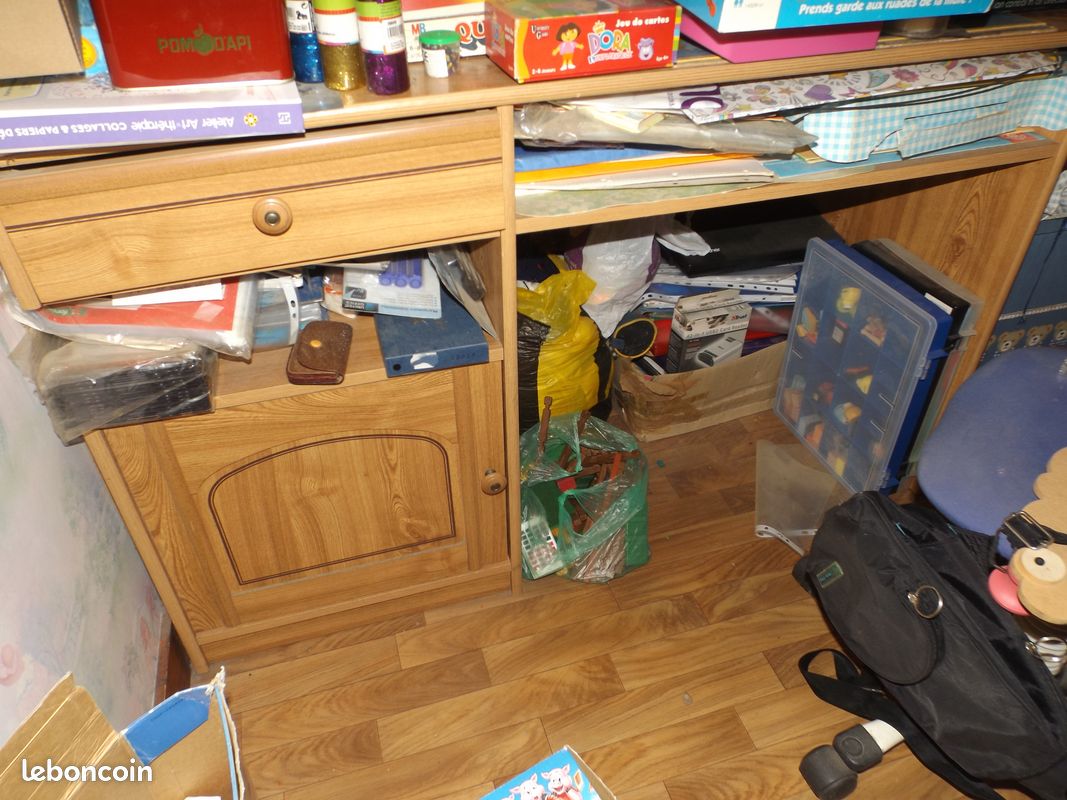 Pont lit bureau et commode (image 3)