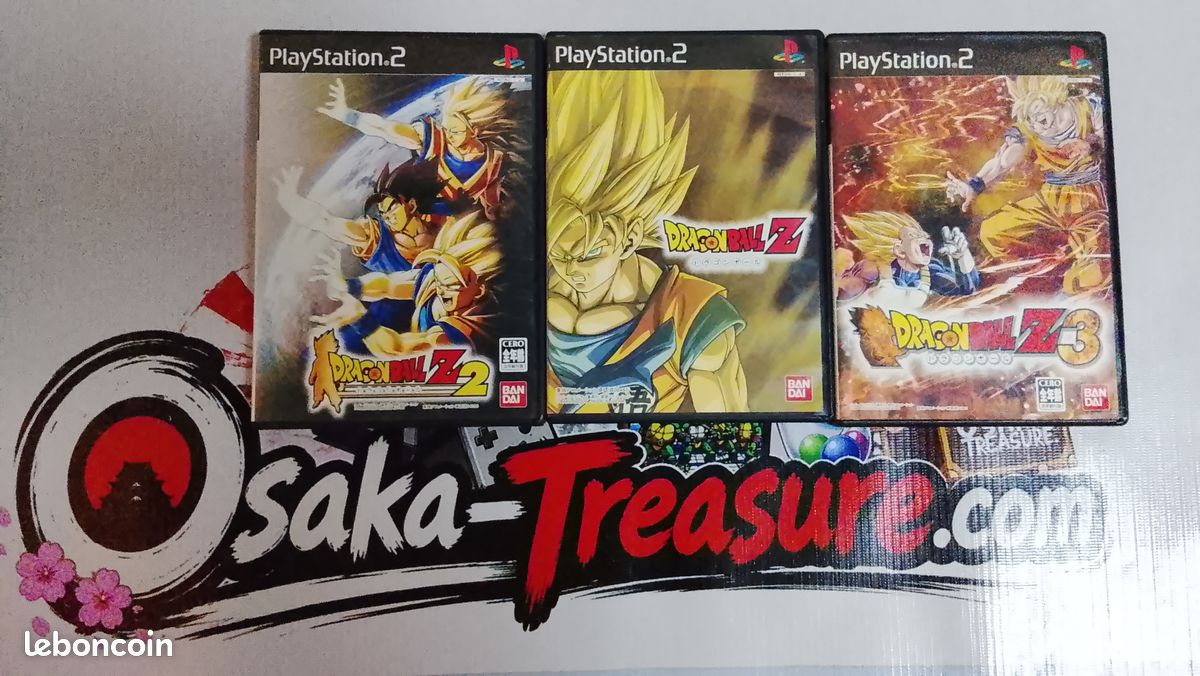 Lot Dragon Ball Z Budokai 1 2 3 PS2 JAP – Trilogie DBZ Bandai Import Japon (image 1)