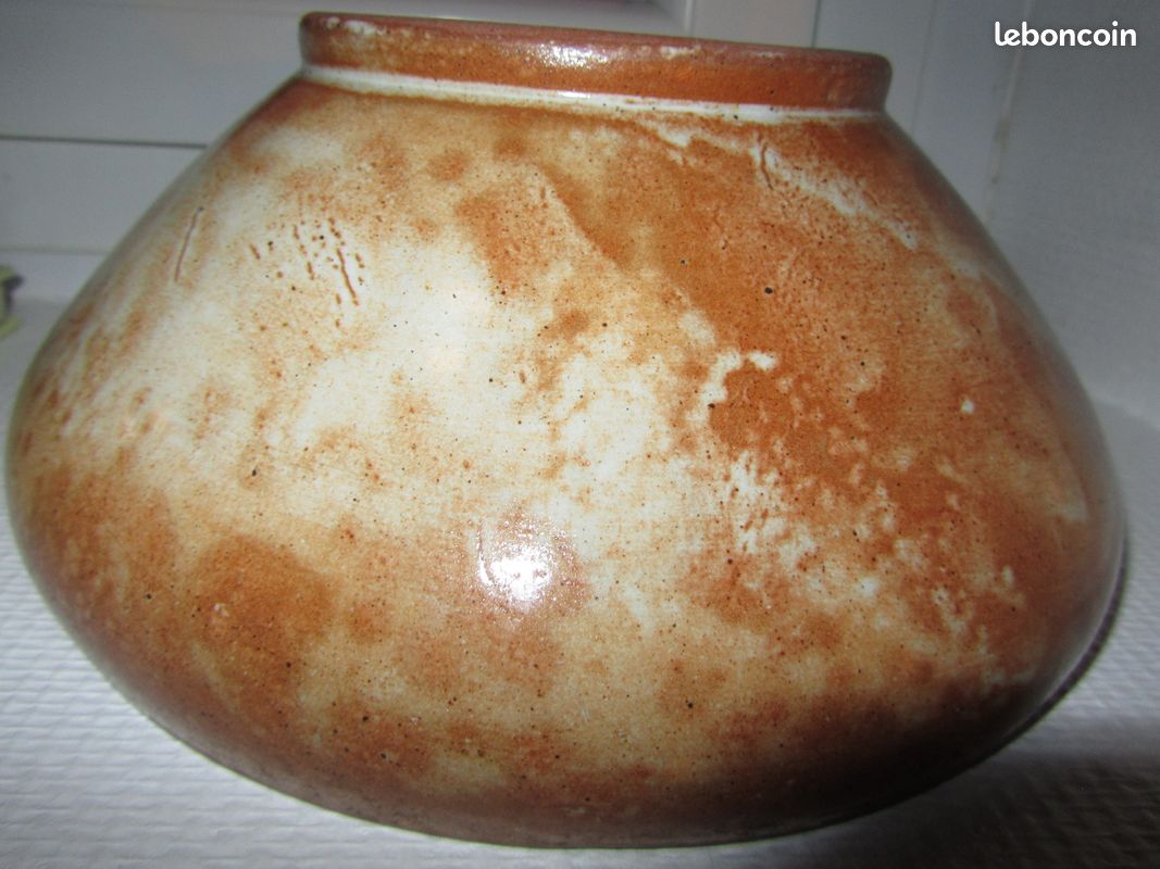 Saladier grès émaillé artisanal (image 1)
