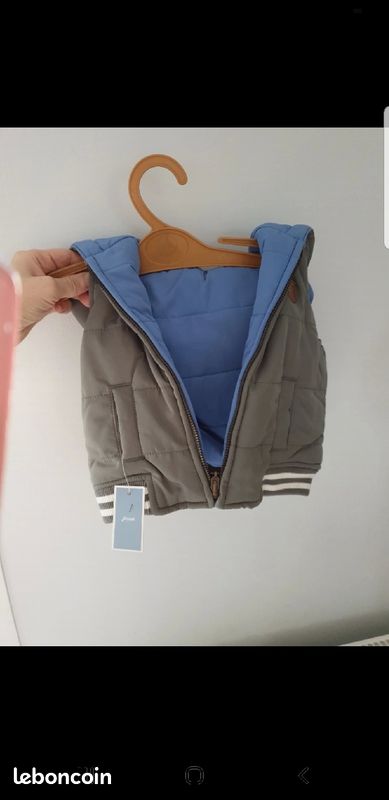 Doudoune JACADI REVERSIBLE sans manches bébé 6mois (image 4)