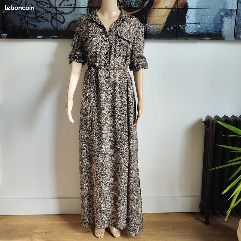 Robe IKKS Noire Taille 40 – Occasion Très Bon état, Quasi Neuve, Couleur Classique