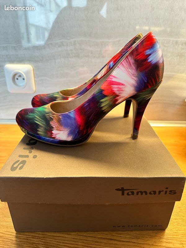 Heel Escarpins Rouge Tamaris Escarpin Rouge 1-24494-42-524 Achetez