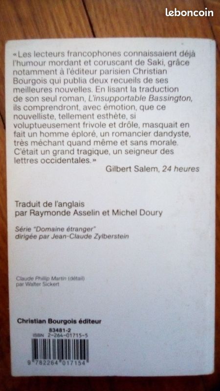 L'insupportable Bassington de Saki (image 2)