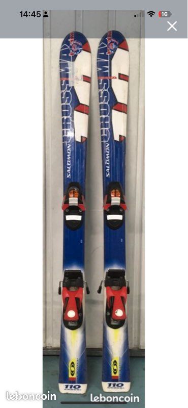 Skis 110 Salomon crossmax jr avec sa housse Sport Plein air