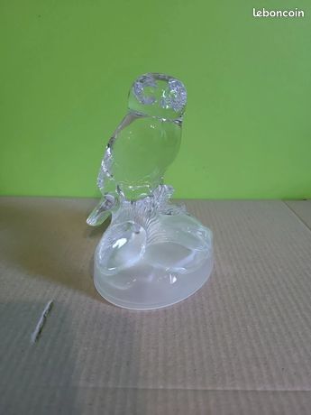 FIGURINE EN CRISTAL Swarovski hibou oiseau objet ornement mzmr EUR 326,54 - FR