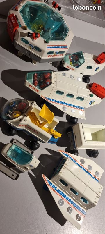 Lot Playmobil Vintage - Thème Espace - Pièces Et Figurines