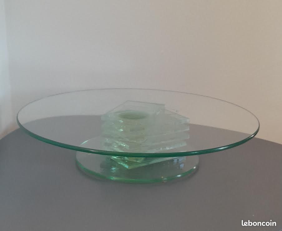 Présentoir à gâteau en verre (joli design) (image 1)