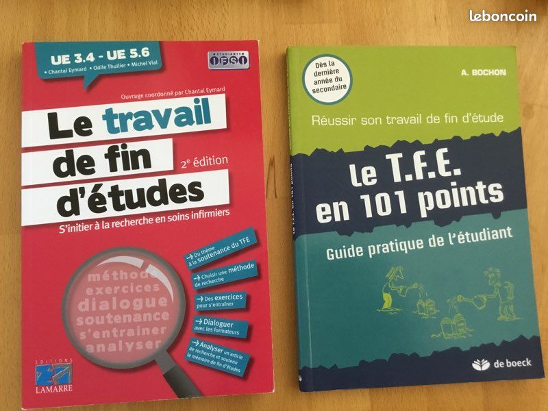 IFSI: Le TFE en 101 points. De Boeck + Le travail de fin d’études. Lamarre (image 1)