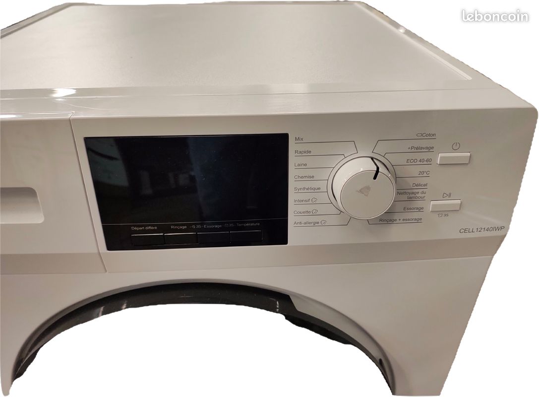 Lave linge Machine à laver CONTINENTAL EDISON CELL121401WP GARANTIE 2 ANS JAMAIS SERVI (image 2)