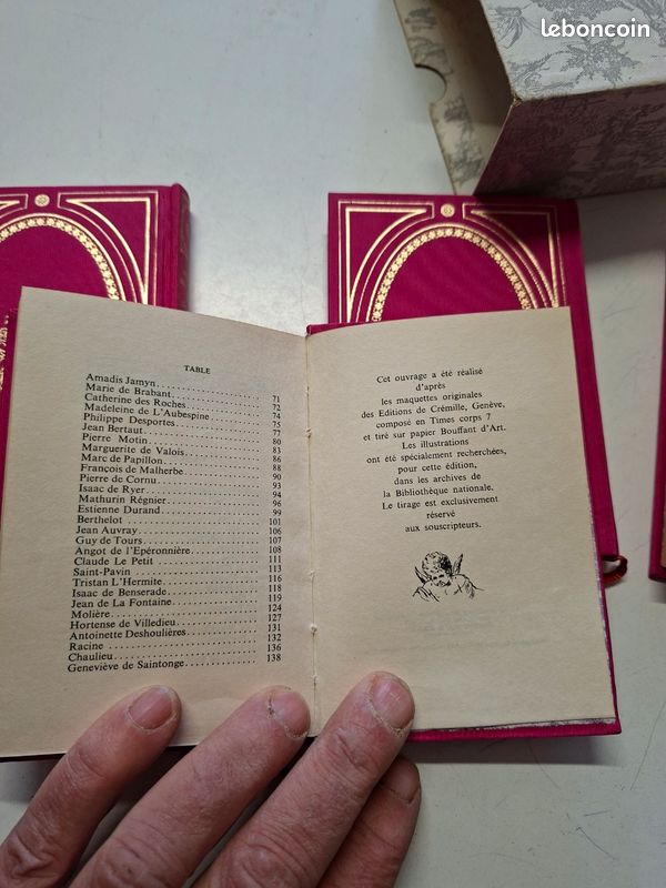 2342B: Lot 4 volumes Poèmes Amoureux et Galants - Éditions François Beauval (image 12)