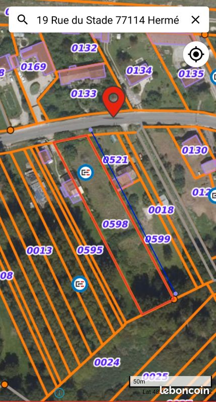 Grande parcelle terrain constructible et divisible · à Hermé · 49 000 €
