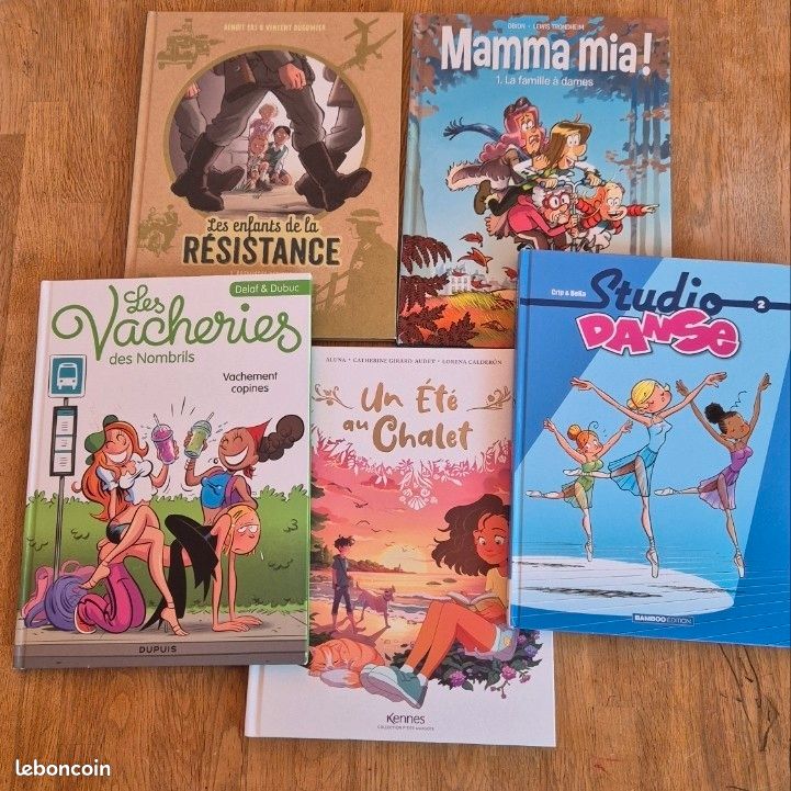 Bandes dessinées studio de danse,un été au chalet ,les nombrils et mamma mia (image 1)