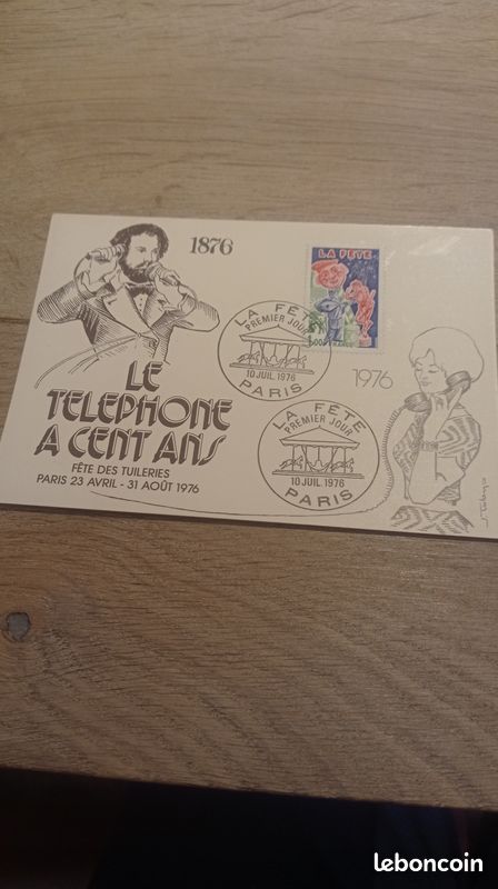 Carte souvenir Le téléphone a 100 ans 1976 (image 1)