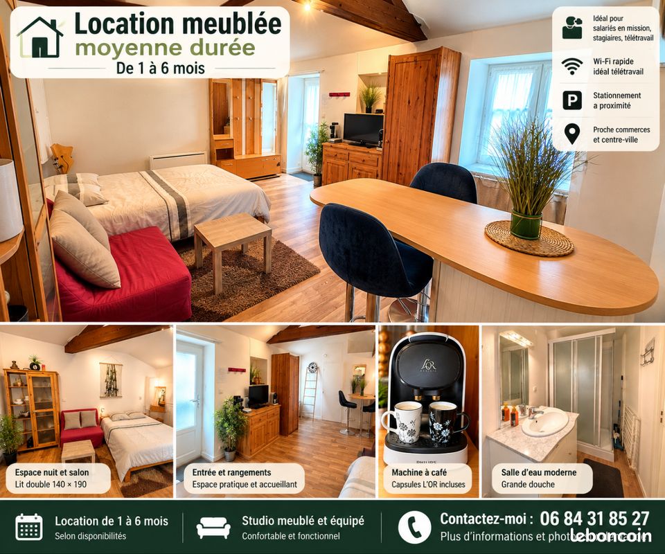 Maison 1 pièce 25 m² · à Fontenay-le-Comte · 25 m² · 490 €/mois