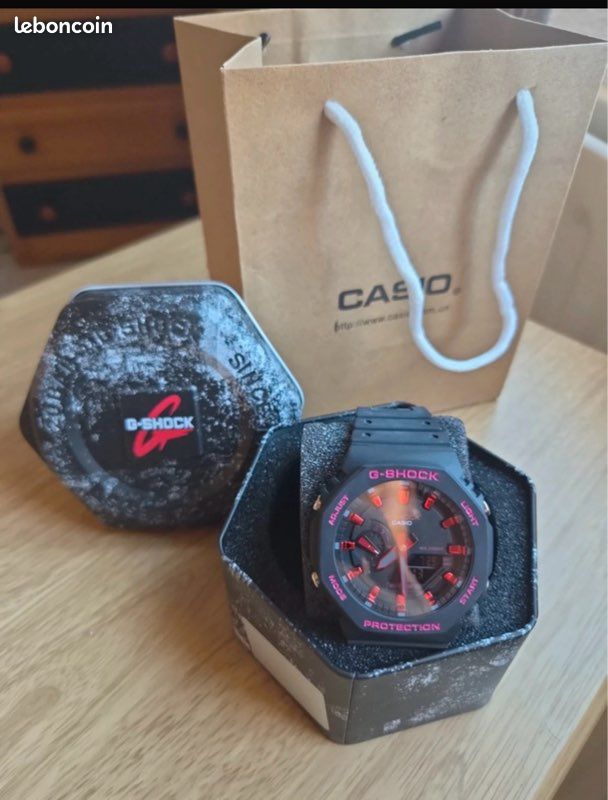 Montre Casio G-Shock pour homme, rouge et noire (image 10)
