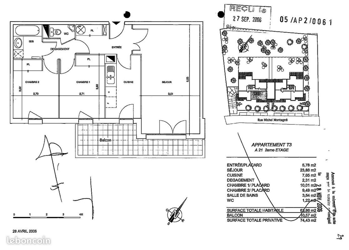 Appartement a louer tournefeuille - 3 pièce(s) - 64 m2 - Surfyn