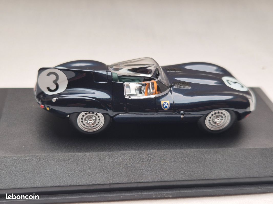 Miniature Jaguar Le Mans 1/43 - Prototype à Friction, Blanc, Neuve, Fabrication Chine