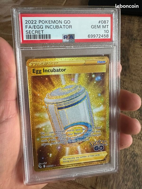 Egg Incubator Gold Secret Rare 087/078 Pokmon GO PSA 10 Gem Mint -  Collection