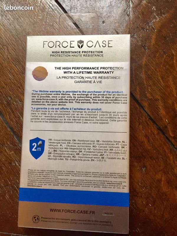 Coque arrière transparente Force Glass IPhone 11 (image 2)