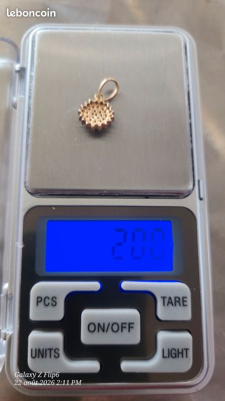 Pendentif vient d'Inde Or 18ct, pavé des diamants (image 7)
