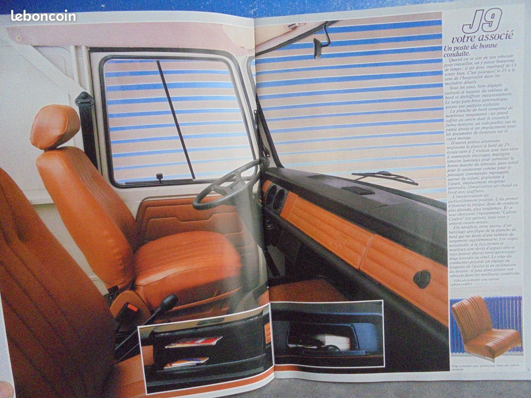 Catalogue brochure de vente peugeot J 9 , 1983 (image 2)