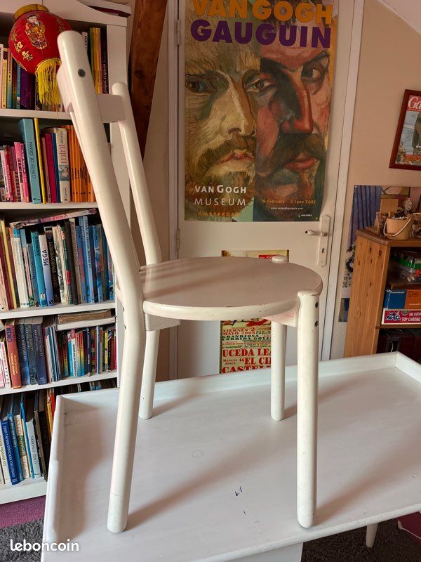 Chaise bois blanc (image 4)