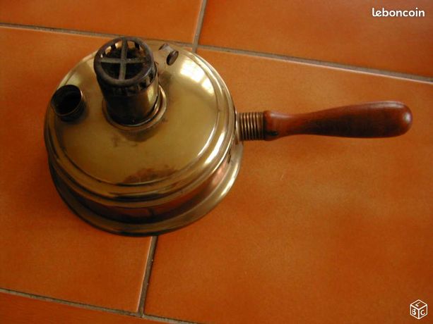 Magnifique Réchaud à Alcool Pigeon N°2 En Laiton - Vintage, Inexplosible - Design XXème