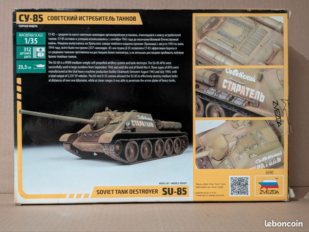 Chasseur de chars SU-85 soviétique – Seconde Guerre