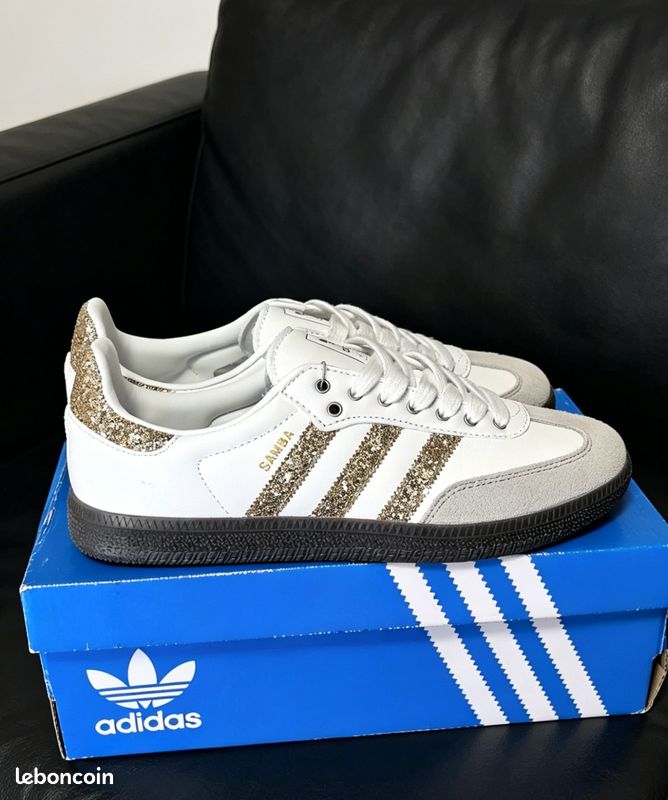 Chaussures Adidas SAMBA Silver (image 1)