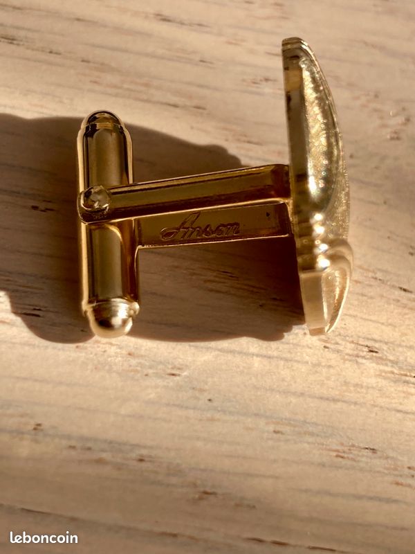 Fermoir pince à cravate vintage doré élégant Porte-cravate Accessoire de mariage pour homme - France