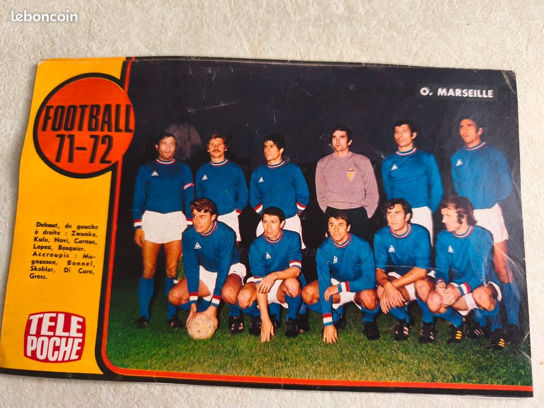 Page Clipping - Équipe De Bordeaux 1971-1972 - Télé Poche - Collection Vintage