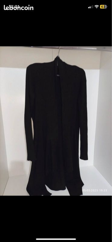 Gilet long noir (image 2)