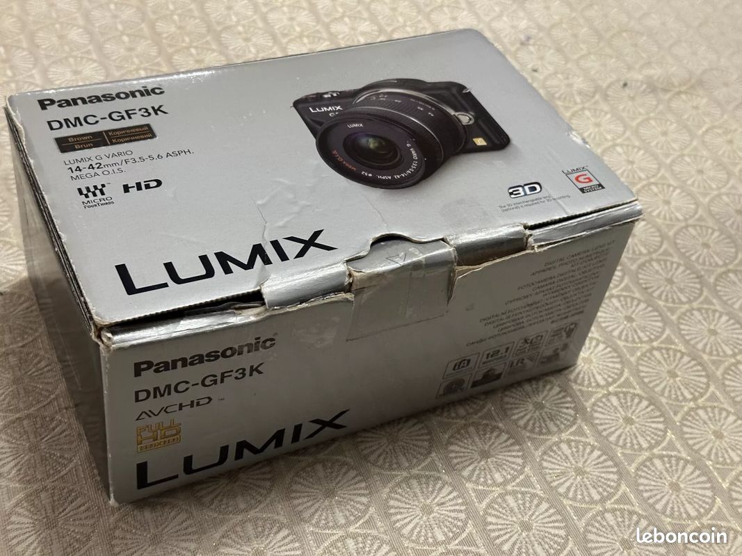 Appareil photo Panasonic Lumix DMC-GF3K numérique HD avec objectif