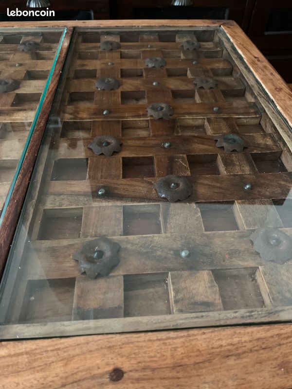 Superbe table basse ferronnerie & sculpture (image 10)