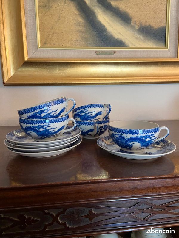 Tasse et assiette à café et sa théière (image 6)