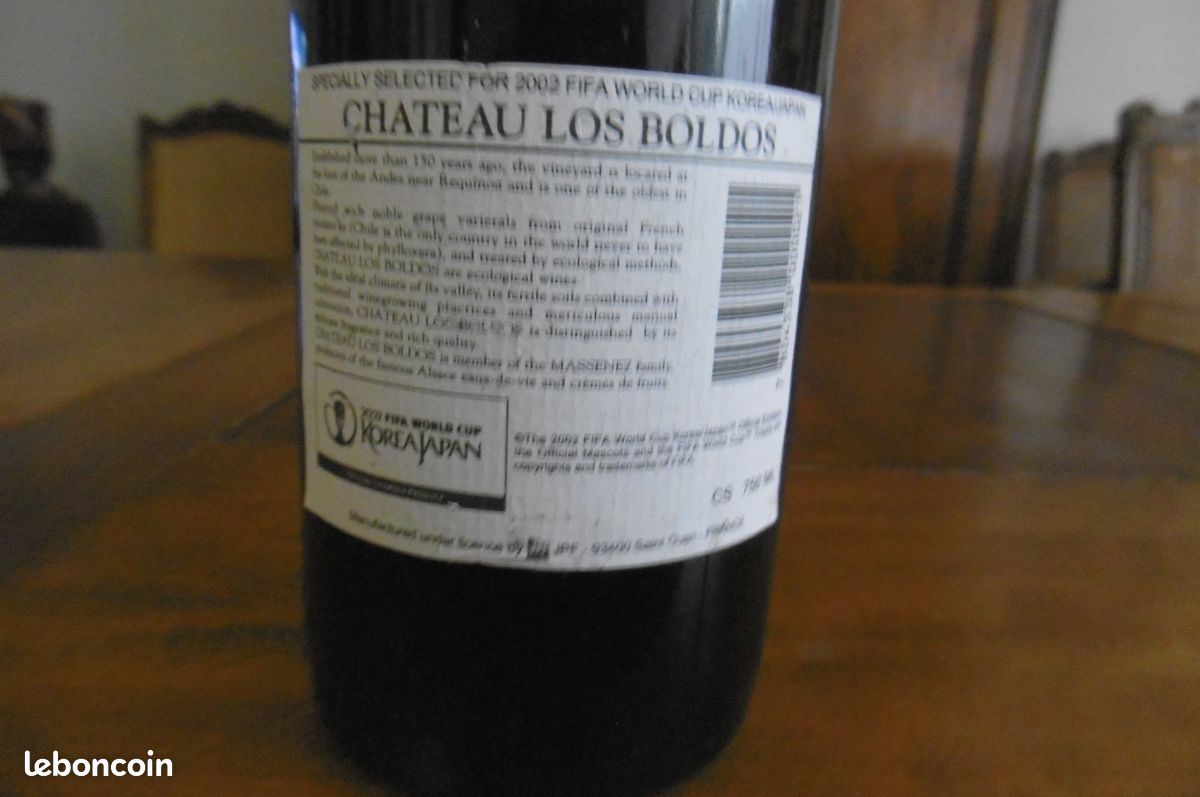 Bouteille vin chilien 